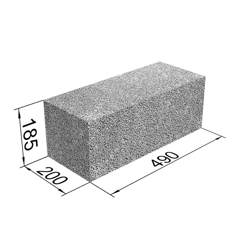 Blokelis FIBO PROOF 5, sandarus, keramzitbetonio, 5 MPa, 200–250 mm